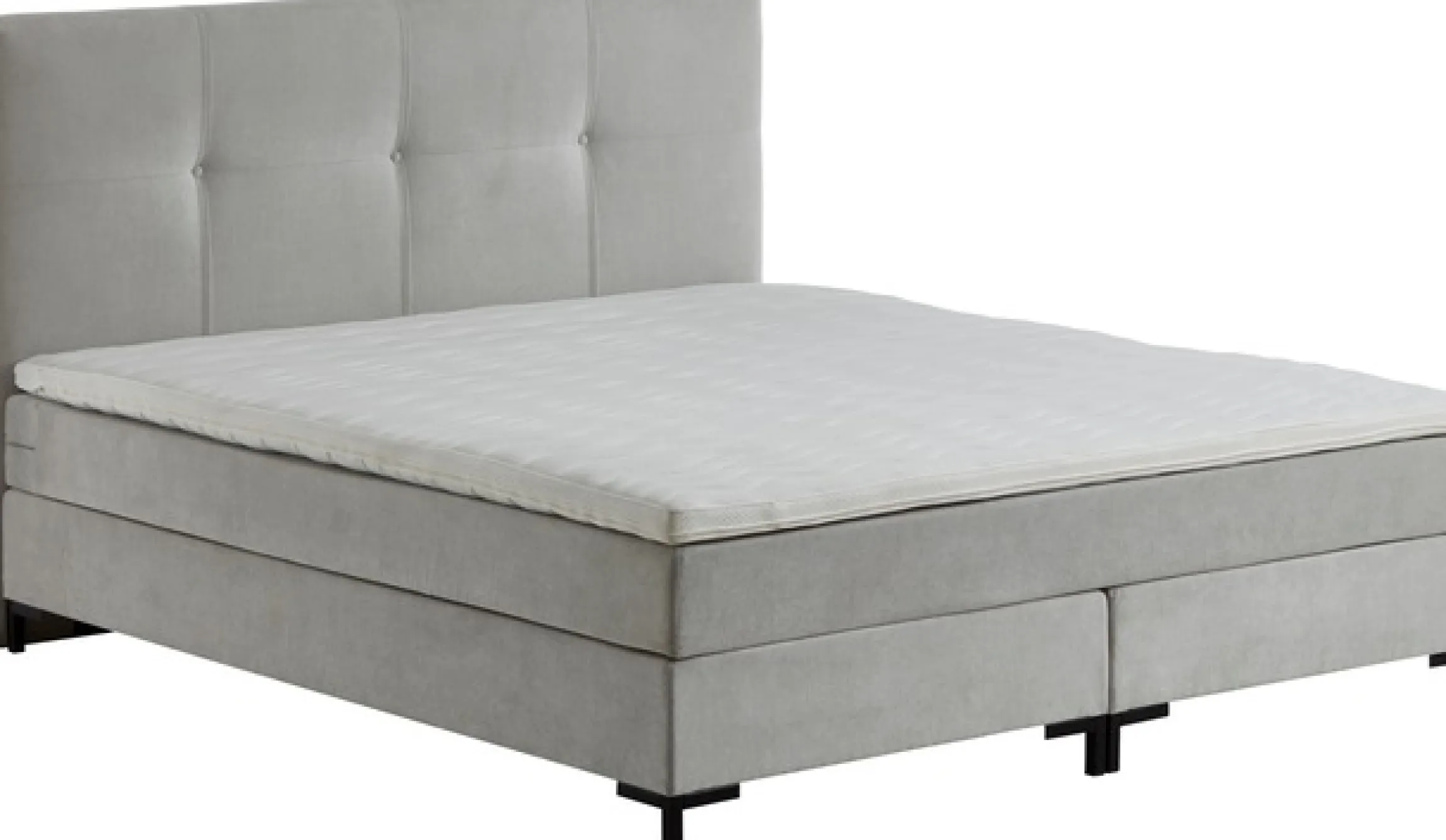 ATLANTIC home collection Boxspringbett »Romy« Taschen-Federkernmatratze, inkl. Topper