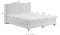 ATLANTIC home collection Boxspringbett »Romy« Taschen-Federkernmatratze, inkl. Topper