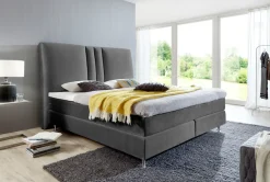 ATLANTIC home collection Boxspringbett »Rita« mit Topper und hohen Kopfteil