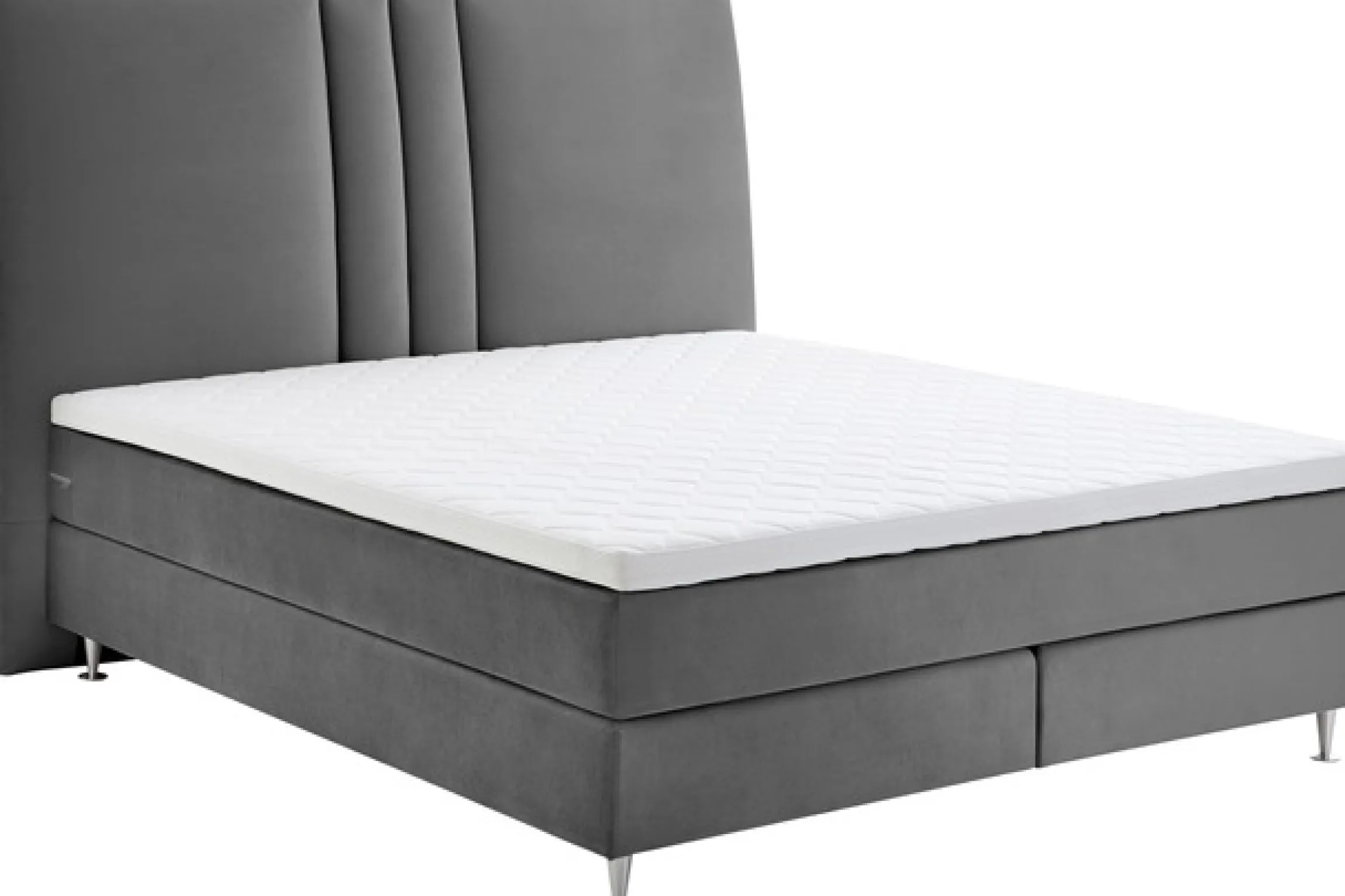ATLANTIC home collection Boxspringbett »Rita« mit Topper und hohen Kopfteil