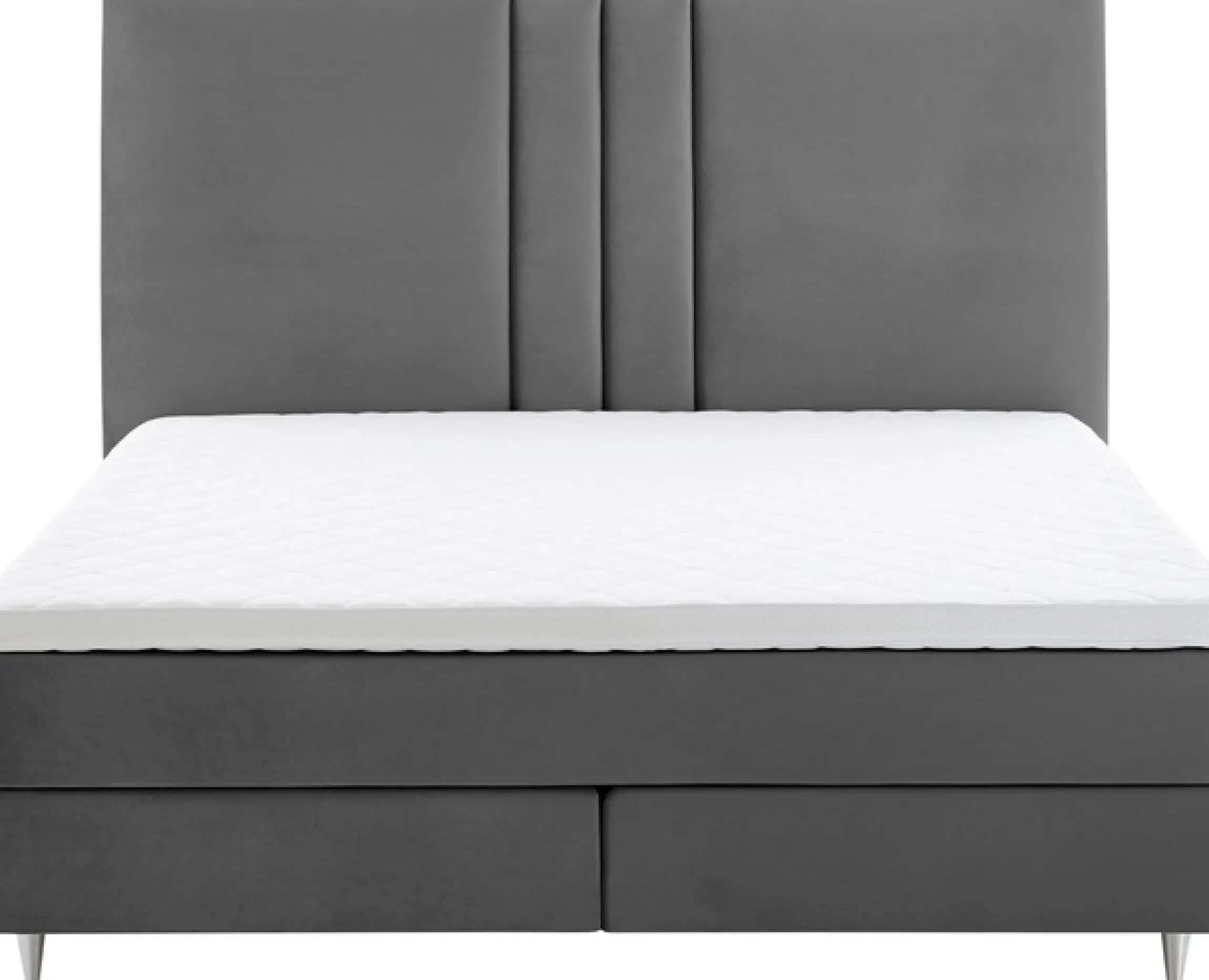 ATLANTIC home collection Boxspringbett »Rita« mit Topper und hohen Kopfteil