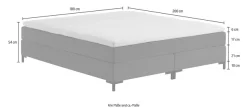 ATLANTIC home collection Boxspringbett »Romy« ohne Kopfteil, frei im Raum stellbar