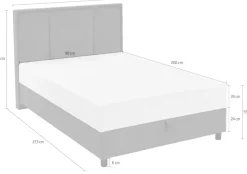 ATLANTIC home collection Boxbett »ARLA« mit Taschen-Federkernmatratze und Bettkasten