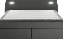ATLANTIC home collection Boxspringbett »REX LED« inklusive LED-Beleuchtung und Topper