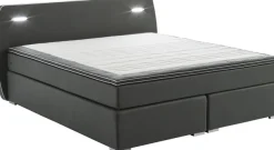 ATLANTIC home collection Boxspringbett »REX LED« inklusive LED-Beleuchtung und Topper
