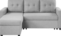 ATLANTIC home collection Ecksofa »Gino L-Form« mit Schlaffunktion und Stauraum, Recamiere beidseitig montierbar