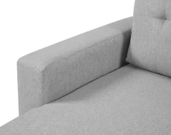 ATLANTIC home collection Ecksofa »Gino L-Form« mit Schlaffunktion und Stauraum, Recamiere beidseitig montierbar