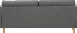 ATLANTIC home collection Ecksofa »Mailo L-Form« mit Seitentaschen, Recamiere beidseitig montierbar, Massivholzfüße