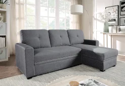 ATLANTIC home collection Ecksofa »Gerrit L-Form, B: 216 cm« mit Schlaffunktion & Bettkasten