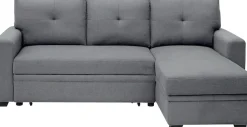 ATLANTIC home collection Ecksofa »Gerrit L-Form, B: 216 cm« mit Schlaffunktion & Bettkasten