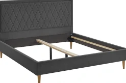 ATLANTIC home collection Polsterbett »Paulin« mit gestepptem Kopfteil