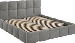 ATLANTIC home collection Polsterbett »"Jane" mit großen Stauraum« luxurious gepolstertes Kopfteil und Rahmen, Bezug mit Bouclécharakter