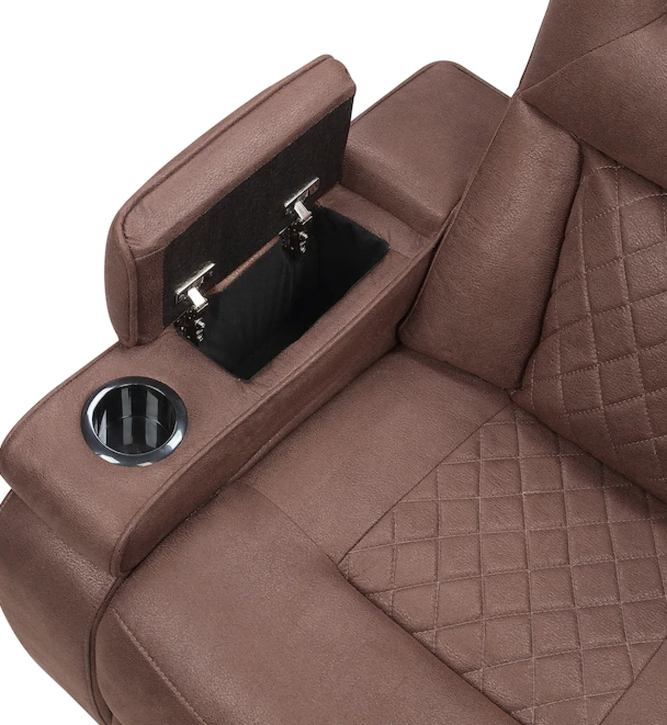 ATLANTIC home collection Relaxsessel »Faris, Kinosessel, mit Getränkehalter, B: 95cm« Relaxfunktion, Getränkehalter und Staufach in Armlehnen