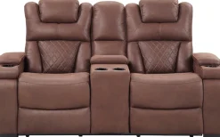 ATLANTIC home collection 2-Sitzer »Faris, Kinosofa, Relaxfunktion, extram bequem, B:184cm« Zwei Relaxfunktionen, Mittelkosole mit Stauraum und Getränkehalter