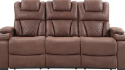 ATLANTIC home collection 3-Sitzer »Faris, Kinosofa, inkl. Relaxfunktion, B: 208cm« Zwei Relaxfunktionen, klappbare Konsole mit Getränkehalter