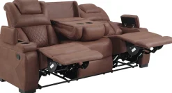 ATLANTIC home collection 3-Sitzer »Faris, Kinosofa, inkl. Relaxfunktion, B: 208cm« Zwei Relaxfunktionen, klappbare Konsole mit Getränkehalter