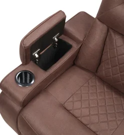ATLANTIC home collection 3-Sitzer »Faris, Kinosofa, inkl. Relaxfunktion, B: 208cm« Zwei Relaxfunktionen, klappbare Konsole mit Getränkehalter