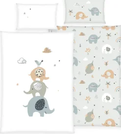Baby Best Babybettwäsche »babybest Elephants« 2 Stk. mit liebevollem Motiv