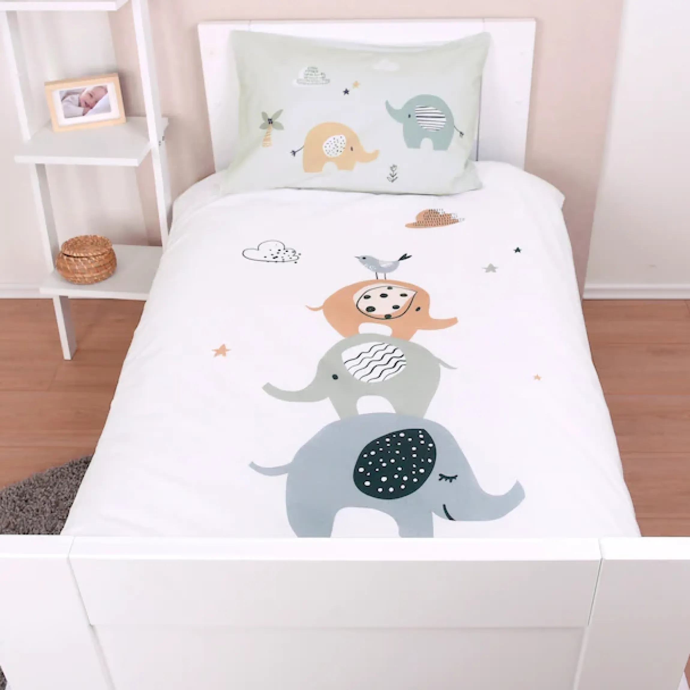 Baby Best Babybettwäsche »babybest Elephants« 2 Stk. mit liebevollem Motiv