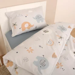 Baby Best Babybettwäsche »BabyBest Elephant« 2 Stk. Flanellbettwäsche