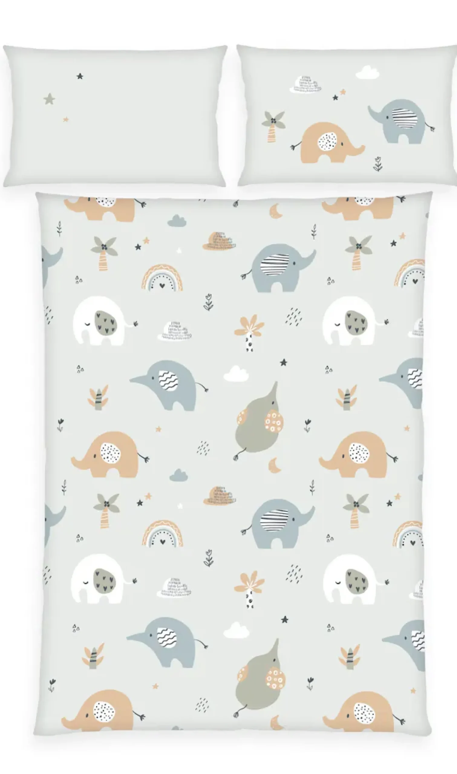 Baby Best Babybettwäsche »BabyBest Elephant« 2 Stk. Flanellbettwäsche