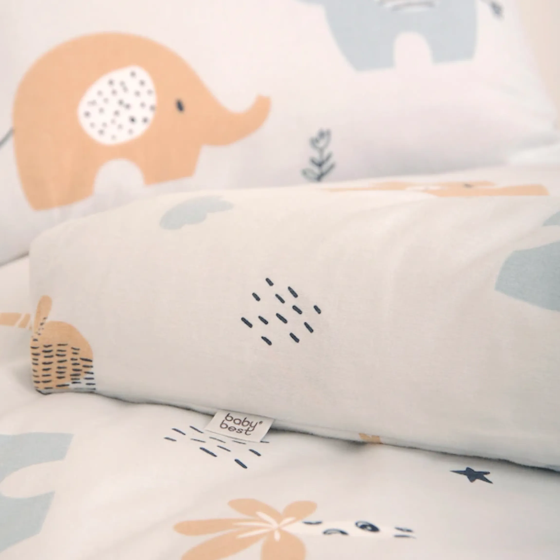 Baby Best Babybettwäsche »BabyBest Elephant« 2 Stk. Flanellbettwäsche