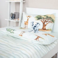 Baby Best Babybettwäsche »BabyBest Elephant« 2 Stk. Flanellbettwäsche