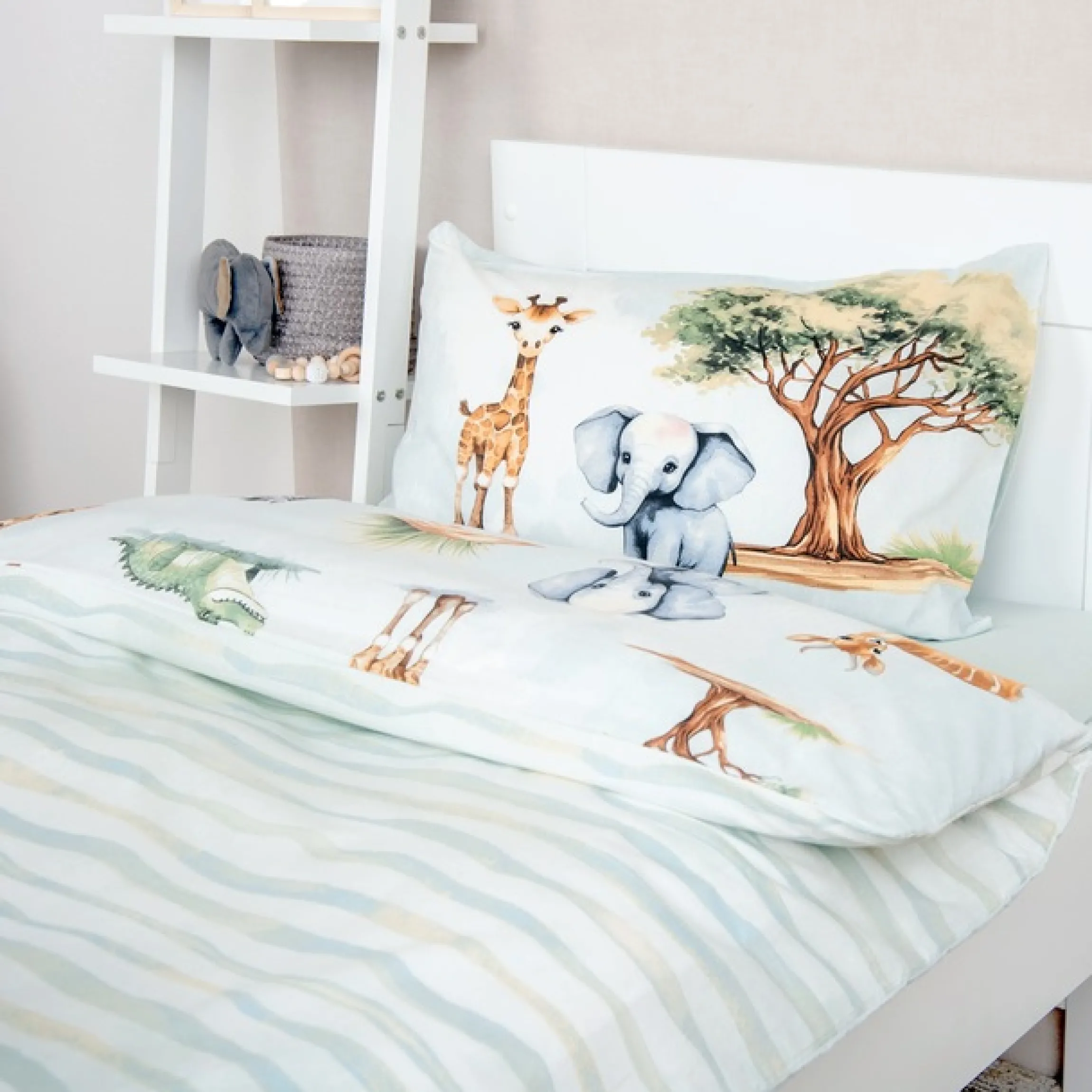 Baby Best Babybettwäsche »BabyBest Elephant« 2 Stk. Flanellbettwäsche