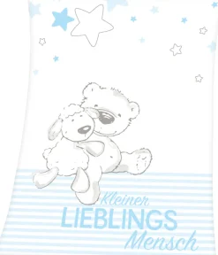 Baby Best Babydecke »Kleiner Lieblingsmensch« mit tollem Motiv und Schriftzug, Kuscheldecke