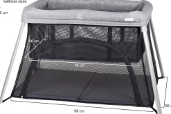 BabyGo Baby-Reisebett »Dreams II, black« faltbar