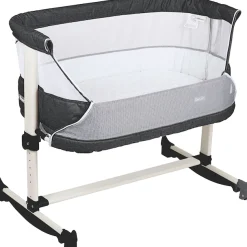 BabyGo Baby-Reisebett »Vivaldi, dunkelgrau« mit Schaukelfunktion; auch als Beistellbett verwendbar