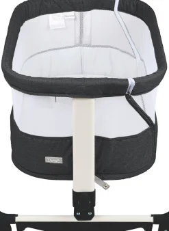 BabyGo Baby-Reisebett »Vivaldi, dunkelgrau« mit Schaukelfunktion; auch als Beistellbett verwendbar