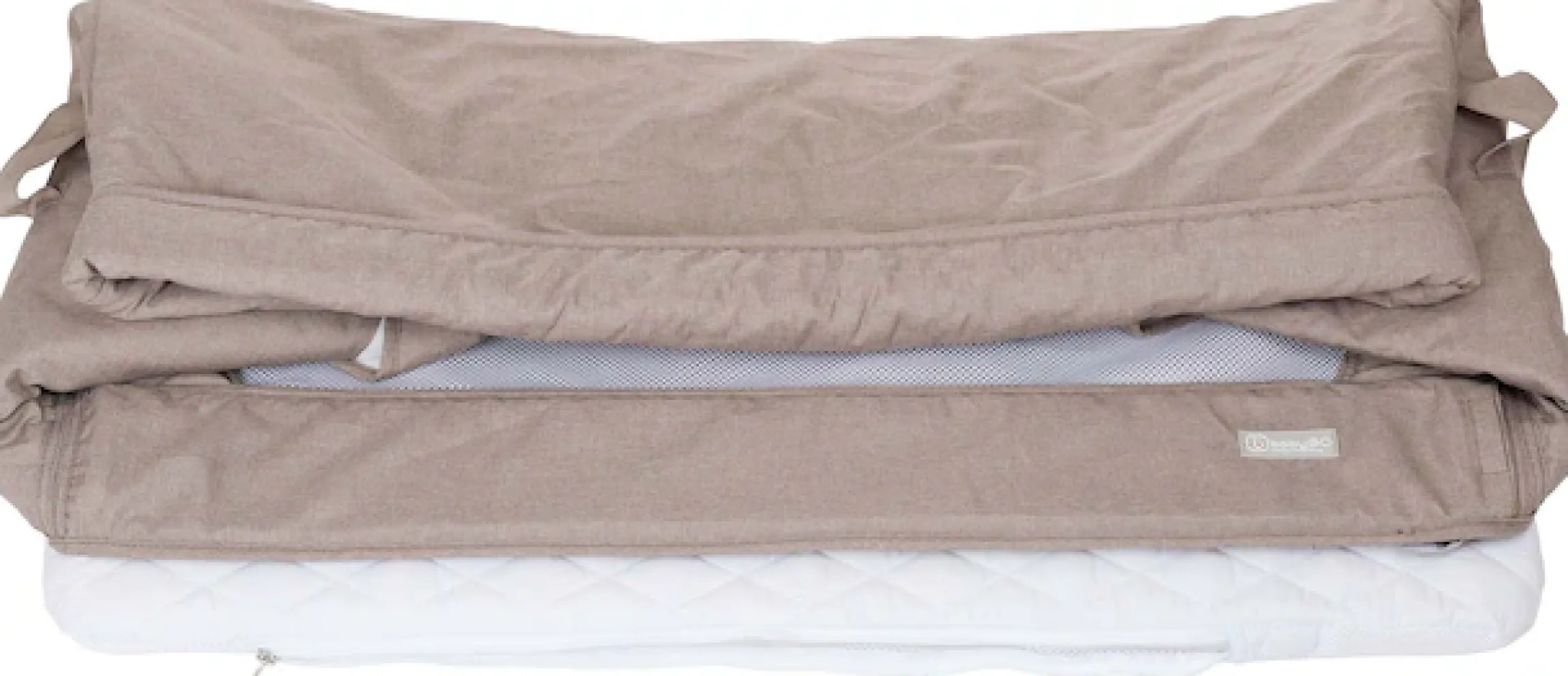 BabyGo Beistellbett »Together, beige« faltbar