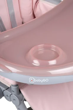 BabyGo Hochstuhl »Divan, pink« () platzsparend zusammenklappbar