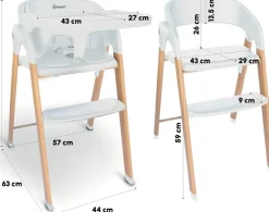BabyGo Kombihochstuhl »Levels« () inklusive Wippe