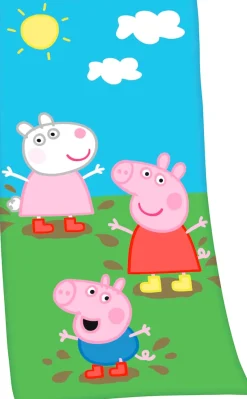 Badetuch »Peppa Pig Velourstuch« hochfarbig bedruckt