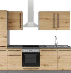 BASIC by Balculina Küchenzeile »Jazz« Breite 250 cm, wahlweise mit E-Geräten