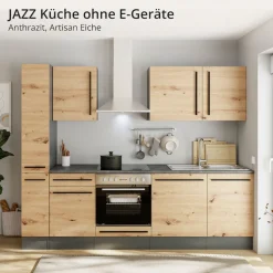 BASIC by Balculina Küchenzeile »Jazz« Breite 250 cm, wahlweise mit E-Geräten