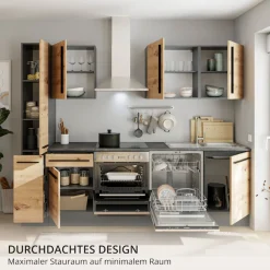 BASIC by Balculina Küchenzeile »Jazz« Breite 250 cm, wahlweise mit E-Geräten