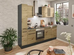 BASIC by Balculina Küchenzeile »Jazz« Breite 250 cm, wahlweise mit E-Geräten