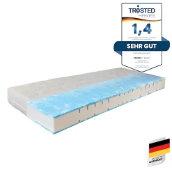 Beco Gelschaummatratze »GUMO, 7 Zonen Matratze 90x200,140x200 und mehr, weiche & feste Seite« 20 cm hoch 1 Stk. tlg. druckentlastende Gelschaumauflage,atmungsaktiv, Partner-/Wendematratze