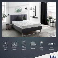 Beco Gelschaummatratze »GUMO, 7 Zonen Matratze 90x200,140x200 und mehr, weiche & feste Seite« 20 cm hoch 1 Stk. tlg. druckentlastende Gelschaumauflage,atmungsaktiv, Partner-/Wendematratze