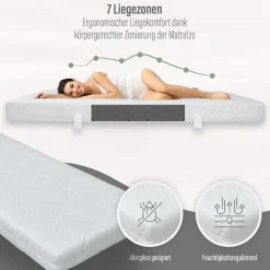 Beco Komfortschaummatratze »Marissa, 7 Zonen Matratze 90x200, 140x200 cm & weitere Größen« 18 cm hoch Raumgewicht: 30 kg/m³ 1 Stk. tlg. ergonomischer Schlaf , getestet in 90x200, H3, Ausgabe 10/2025
