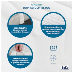 Beco Komfortschaummatratze »Grand Majestic GOLD Komfortmatratze für exklusive Schlafqualität« 32 cm hoch Raumgewicht: 30 kg/m³ 1 Stk. tlg. Luxus 32 cm, ergonomische 7 Zonen, Wendematratze, auch 140x200