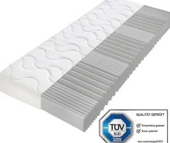 Beco Komfortschaummatratze »Double Deluxe Matratze 20, Matratze in 90x200 cm und weiteren Größen« 20 cm hoch Raumgewicht: 28 kg/m³ 1 Stk. tlg. Matratze vom TÜV Süd getestet*, über 2.000 5-Sterne-Bewertungen!