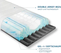 Beco Nackenstützkissen »Vario Med« Füllung: Gelschaum 1 Stk. tlg. Kern aus Gelschaum & Gesundheitsprodukt nach ZPmed®