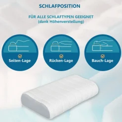 Beco Nackenstützkissen »Vario Med« Füllung: Gelschaum 1 Stk. tlg. Kern aus Gelschaum & Gesundheitsprodukt nach ZPmed®