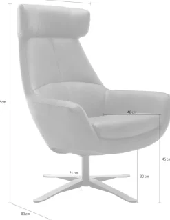 BETYPE Drehsessel »Be Organic High Back, Loungesessel, Hochlehnsessel« in elegantem Design mit Drehfunktion