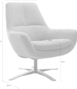 BETYPE Drehsessel »Be Organic Standard Back, Loungesessel« in elegantem Design mit Drehfunktion