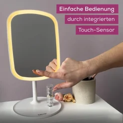 BEURER Kosmetikspiegel »BS 47, beleuchtet, mit Magnethalterung« Drei verschiedene Lichtoptionen, Touch-Sensor auf der Spiegelfläche